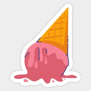 Melted Ice Cream Sticker